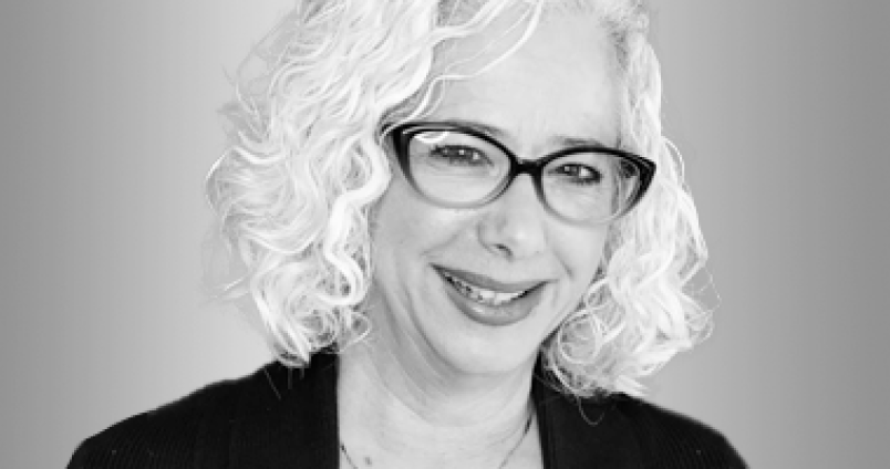 Black and white headshot of Debbie Plotnick, MSS, MLSP Executive Vice President for State and Federal Advocacy, Mental Health America