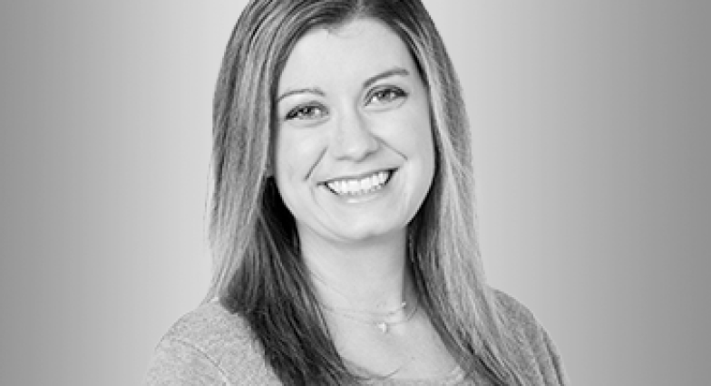 Black and white headshot of Jessica Edwards, MPS Chief Development Officer, Strategic Alliances and Development National Alliance on Mental Illness