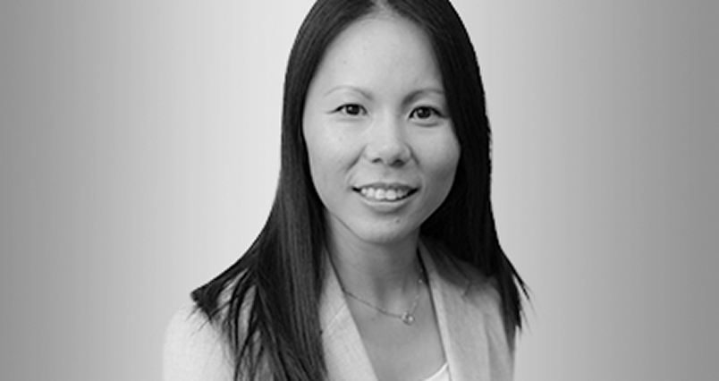 Black and white headshot of Becky Wong, PharmD, MBA Medical Science Liaison Director at Otsuka Pharmaceutical Development & Commercialization, Inc.